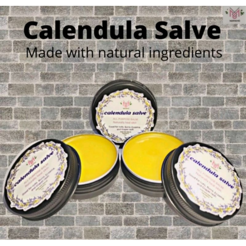 Calendula Salve Salep Eczema Eksim, Psoriasis, Ruam Popok, Luka, tumit pecah-pecah, Essential Oil ba