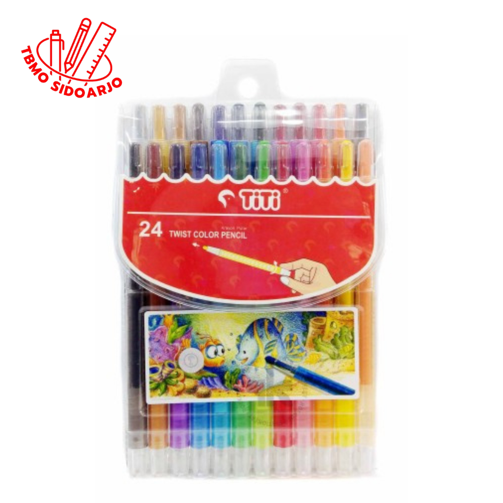 

TBMO Twist Crayon / Krayon Putar TITI 24 Warna Panjang TI-CP-24T
