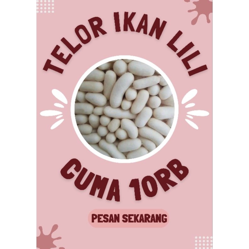 

telor ikan lili - cemilan telor ikan lili