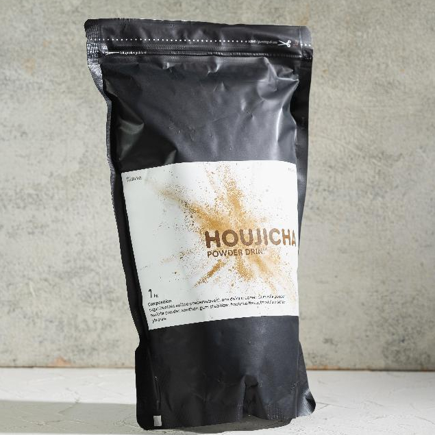 

1000 Gr 1 KG Premium Premix Hojicha Roasted Matcha Powder Drink / Bubuk Minuman Houjicha