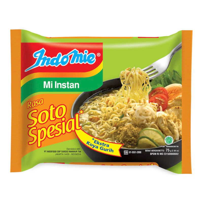 

Indomie Mi Instan Soto Spesial 75 g