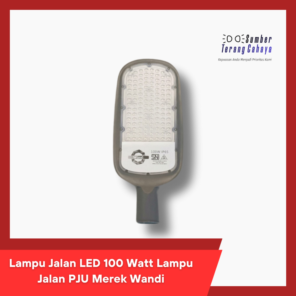 Lampu Jalan LED 100 Watt PJU Penerangan Jalan Umum Outdoor