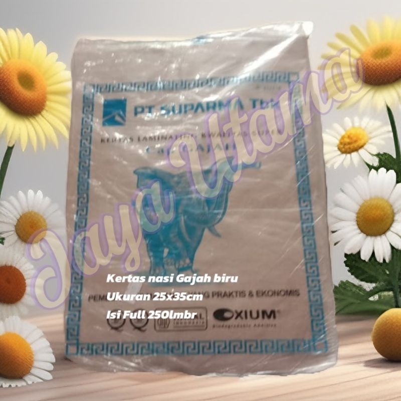 Kertas Bungkus Nasi Coklat / Kertas Bungkus Nasi Uduk / Kertas Nasi (250lmbr)