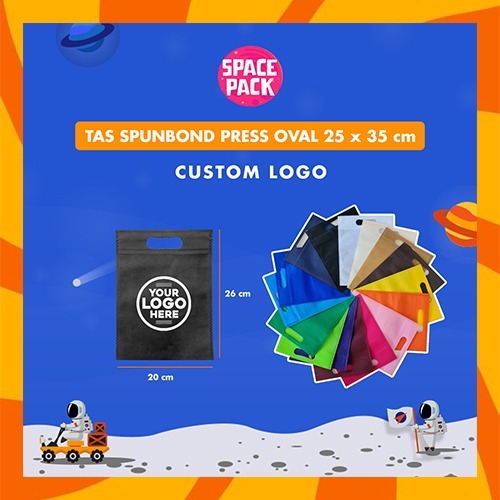 

TAS SPUNBOND PRESS OVAL, FREE DESAIN - SPACEPACK