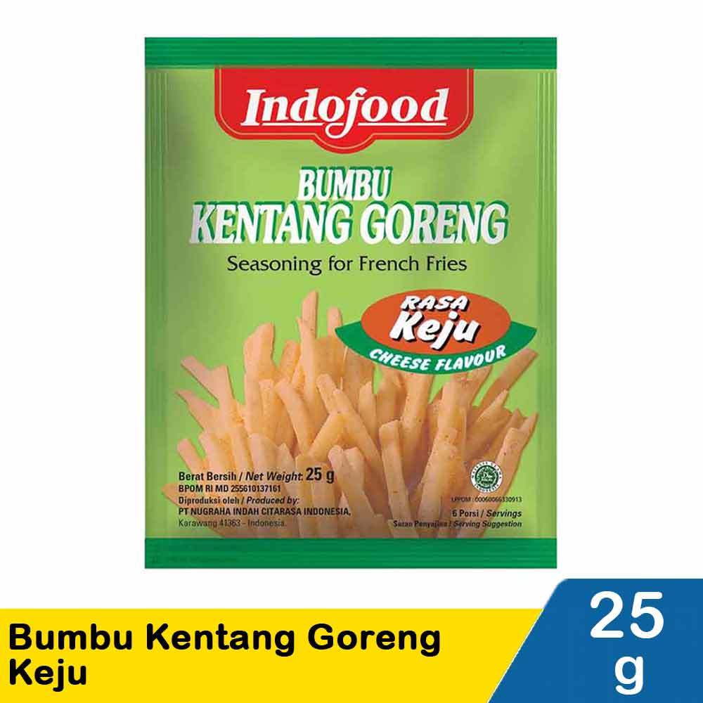 

indofood bumbu kentang goreng keju 25gr