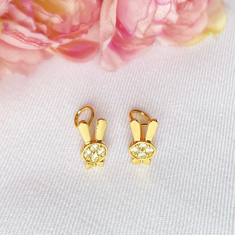 Anting Toge Anak Goldie Bunny Lapis Emas