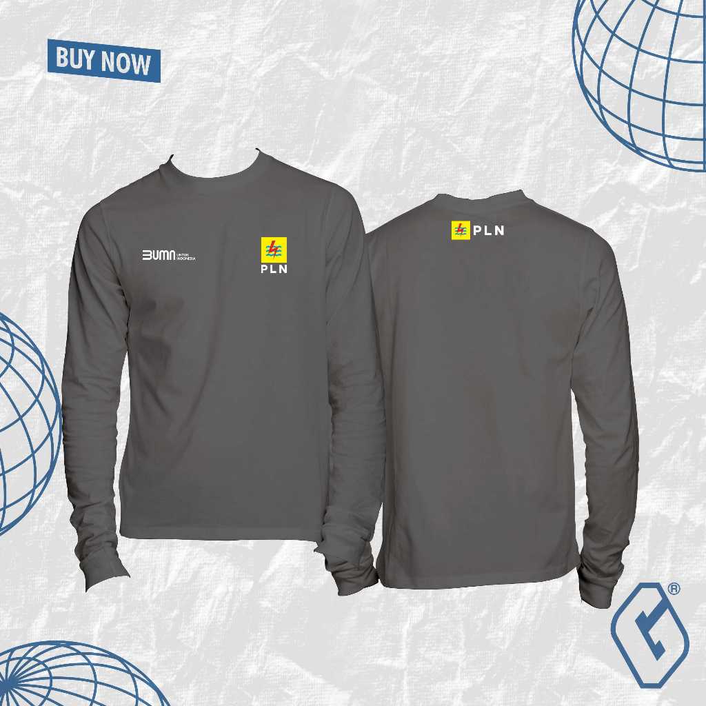 kaos pln bumn longsleeve / baju bumn pln premium panjang