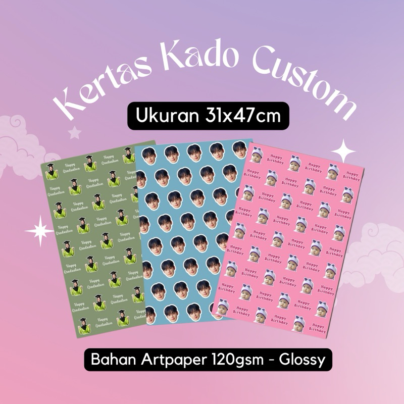 

CUSTOM KERTAS KADO - KERTAS KADO MUKA