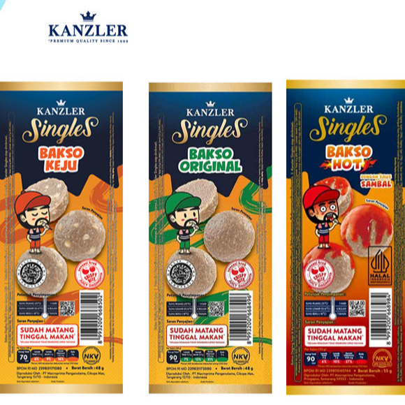 

Kanzler Singles BAKSO Siap Makan 48 gr Meatball Baso