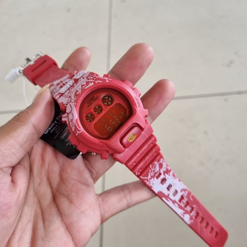 Jam tangan sport pria digital dw6900 merah casio gshock dw 6900 one piece