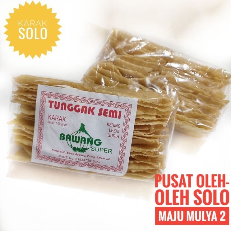 

Karak Solo Mentah Rasa Bawang dan Trasi merk Tunggak Semi by Valentin