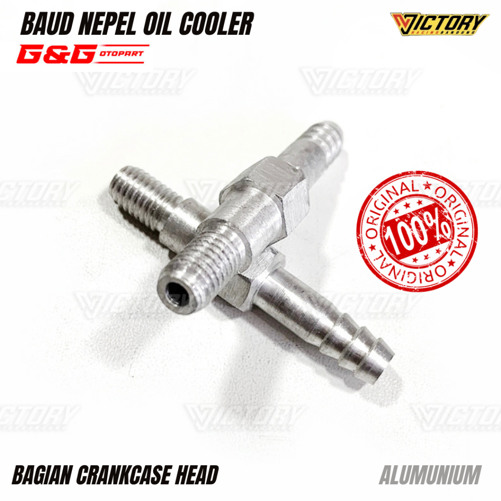Baut Nepel Oil Cooler Alumunium Bagian Crankcase Head Universal Rubahan