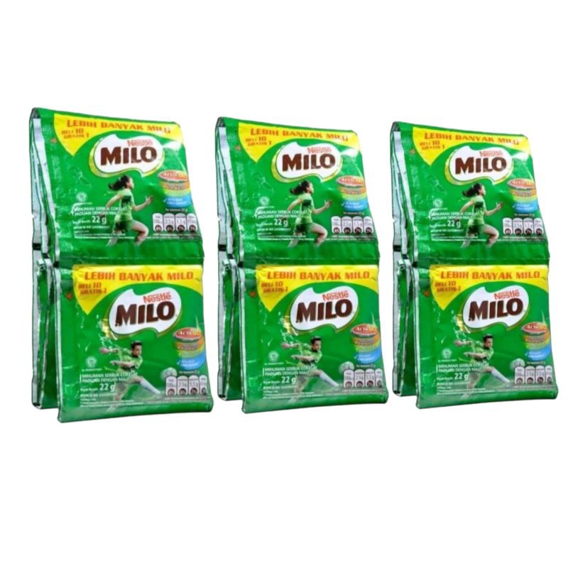 

Milo susu bubuk 10 sachet / 1 renceng isi 22 gram an