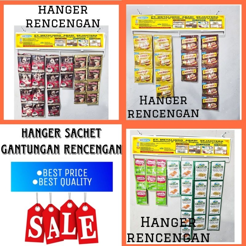 Gantungan rencengan hanger sachet gantungan jajanan rencengan