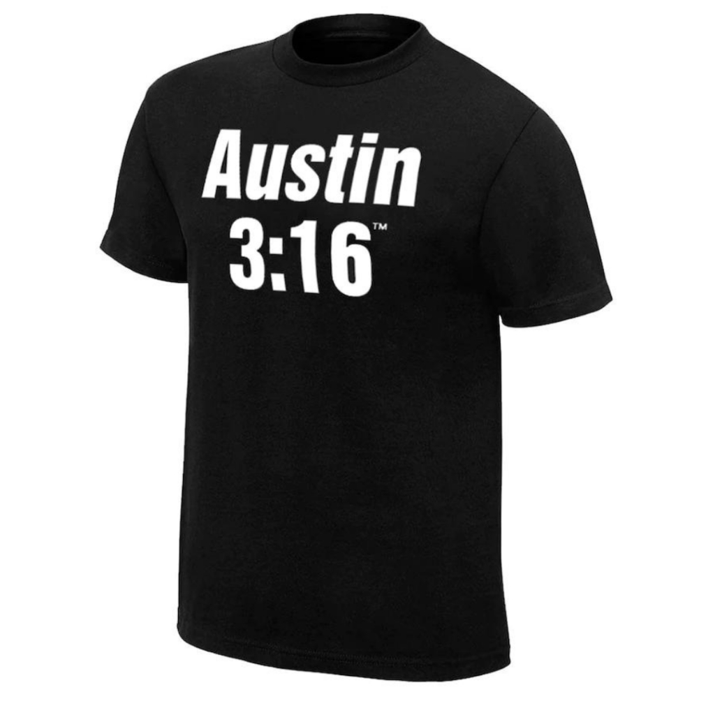 Kaos WWE Stone Cold Steve Austin 316 Hitam