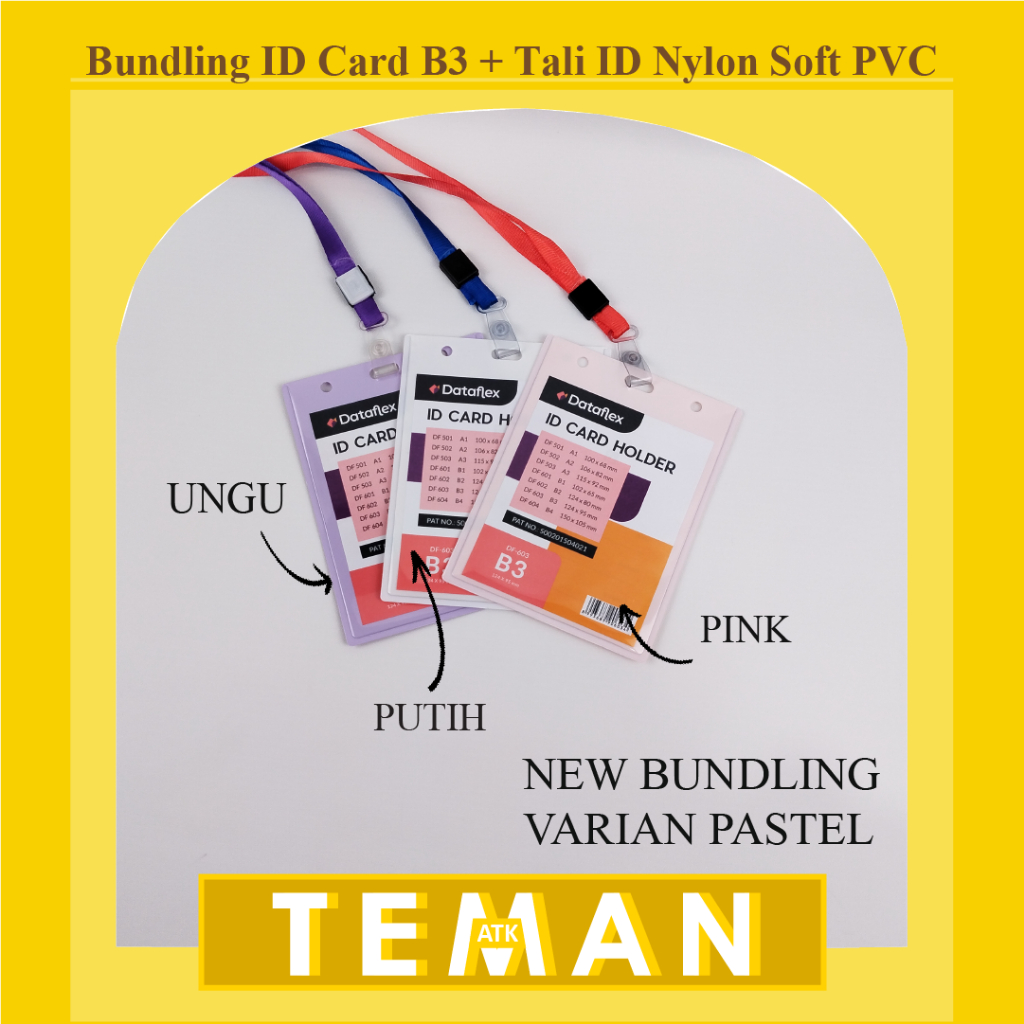 

Bundling ID Card B3 + Tali ID Nylon Soft PVC (NYLKSFP)