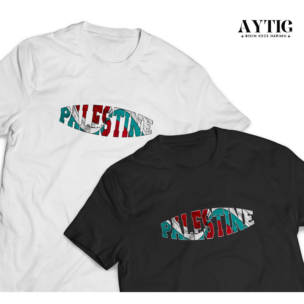 Aytig Kaos PALESTINE | Tshirt Baju Save Free Palestina Pria Wanita