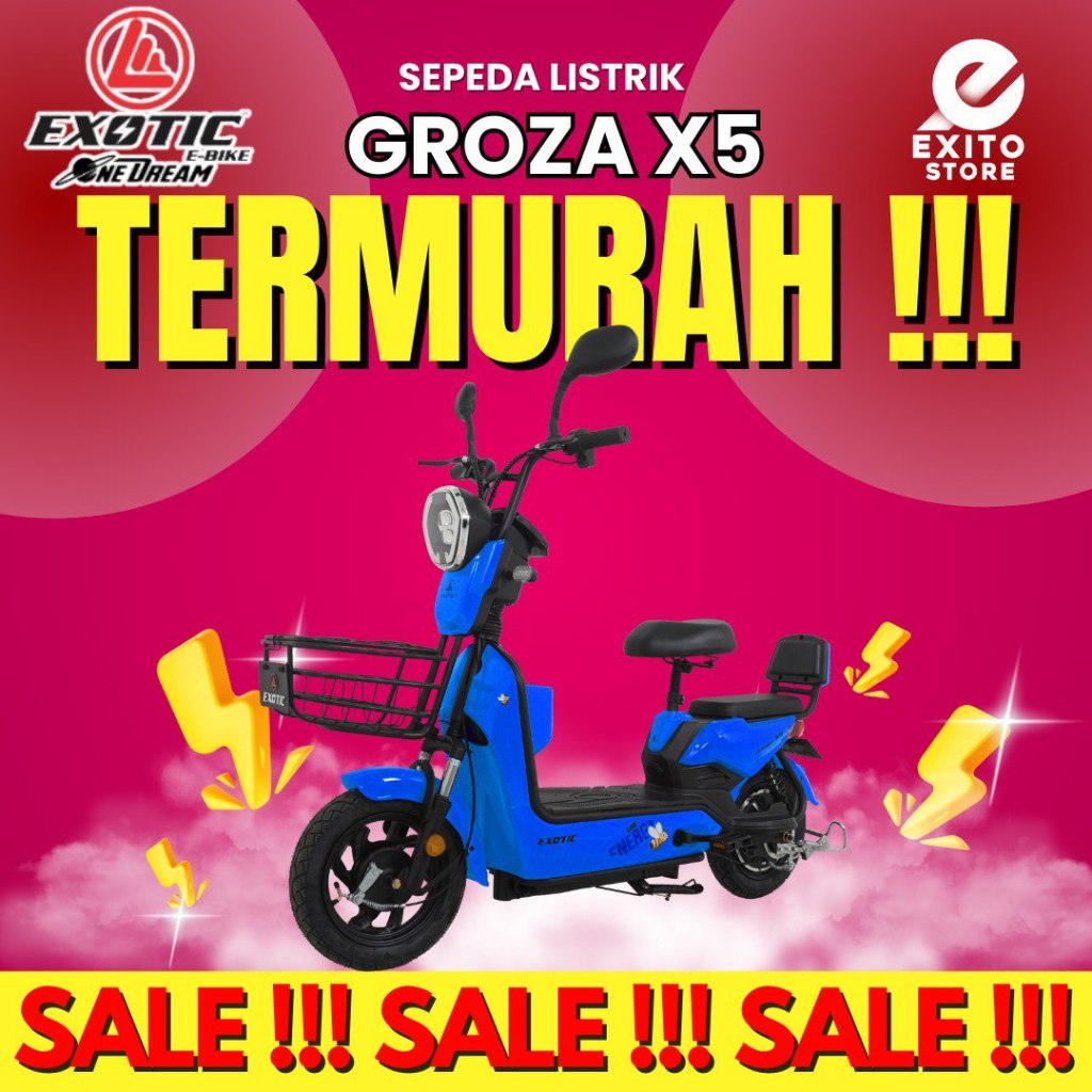 SEPEDA LISTRIK GROZA X5 GROZA X 5 PACIFIC EXOTIC