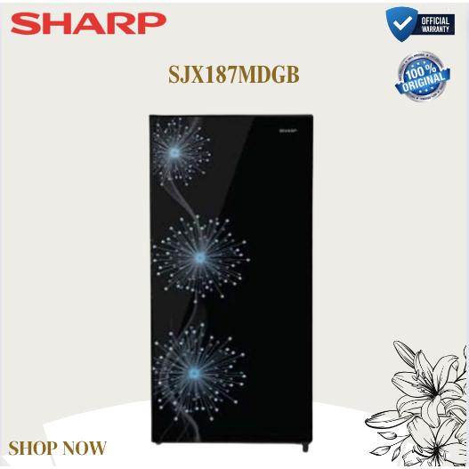 SHARP KULKAS 1 PINTU SJX187MGDB/SJX187MGDP/ 128L/SHARP KULKAS 1 PINTU ORIGINAL GARANSI