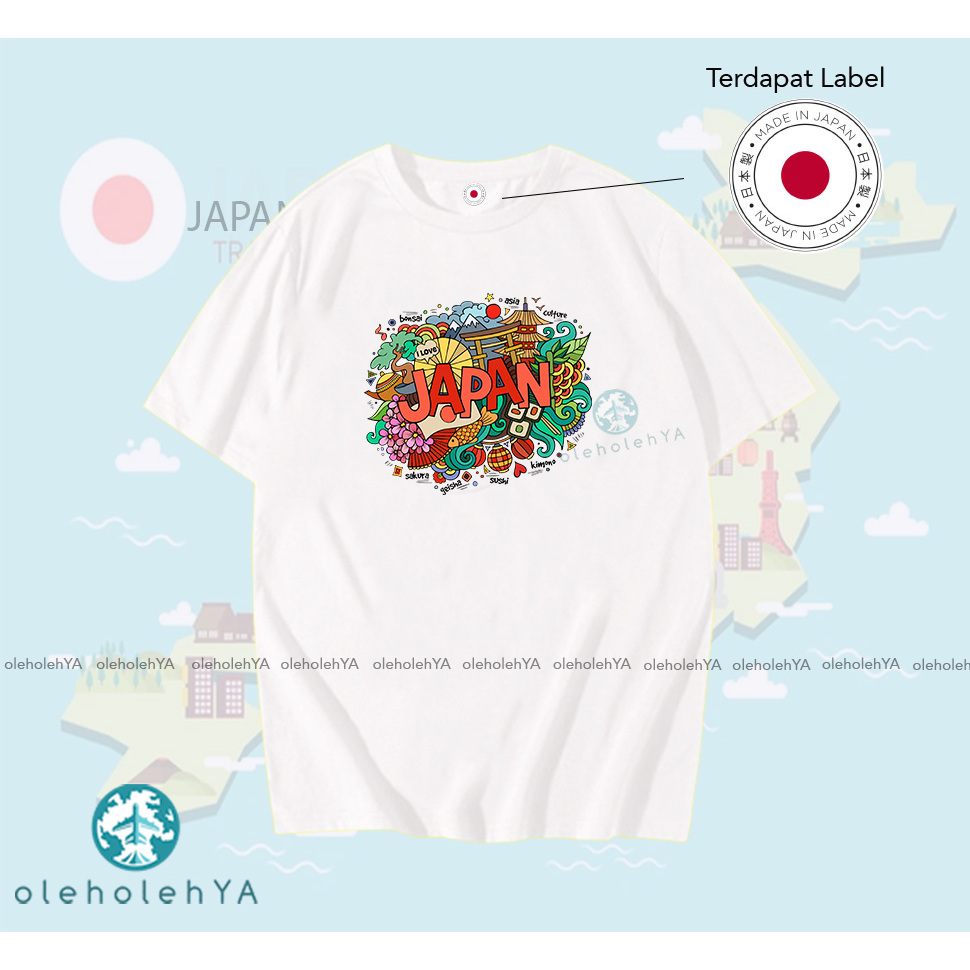 TYPE 5 JAPAN - BAJU KAOS OLEH OLEH JAPAN PREMIUM TAG LABEL JAPAN ASLI - BAJU SOUVENIR JAPAN - KAOS W