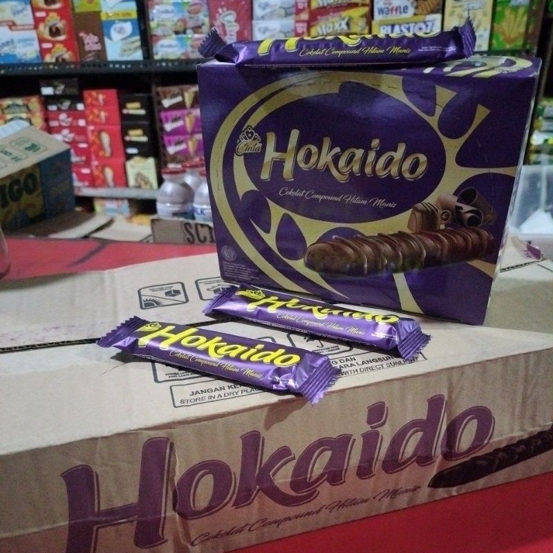 

Hokaido - cokelat batang - compound hitam manis 1 box isi 24 pcs