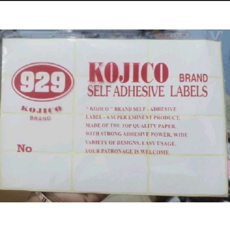 

1 pack label nama undangan no. 103 isi 7 lembar