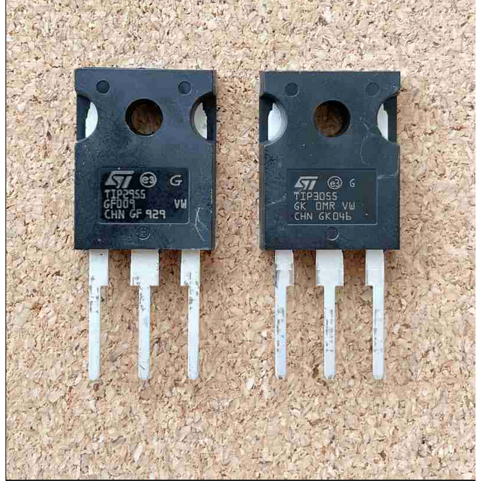 Transistor Final TIP3055 TIP2955 - TIP 3055 2955 Original ST To-247