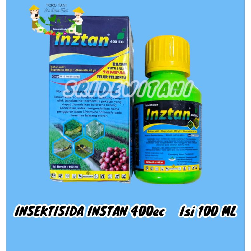 Pembasmi Hama Penggorok Daun INSEKTISIDA INZTAN 400ec Isi 100 ML Bahan Aktif Buprofezin + Abamektin