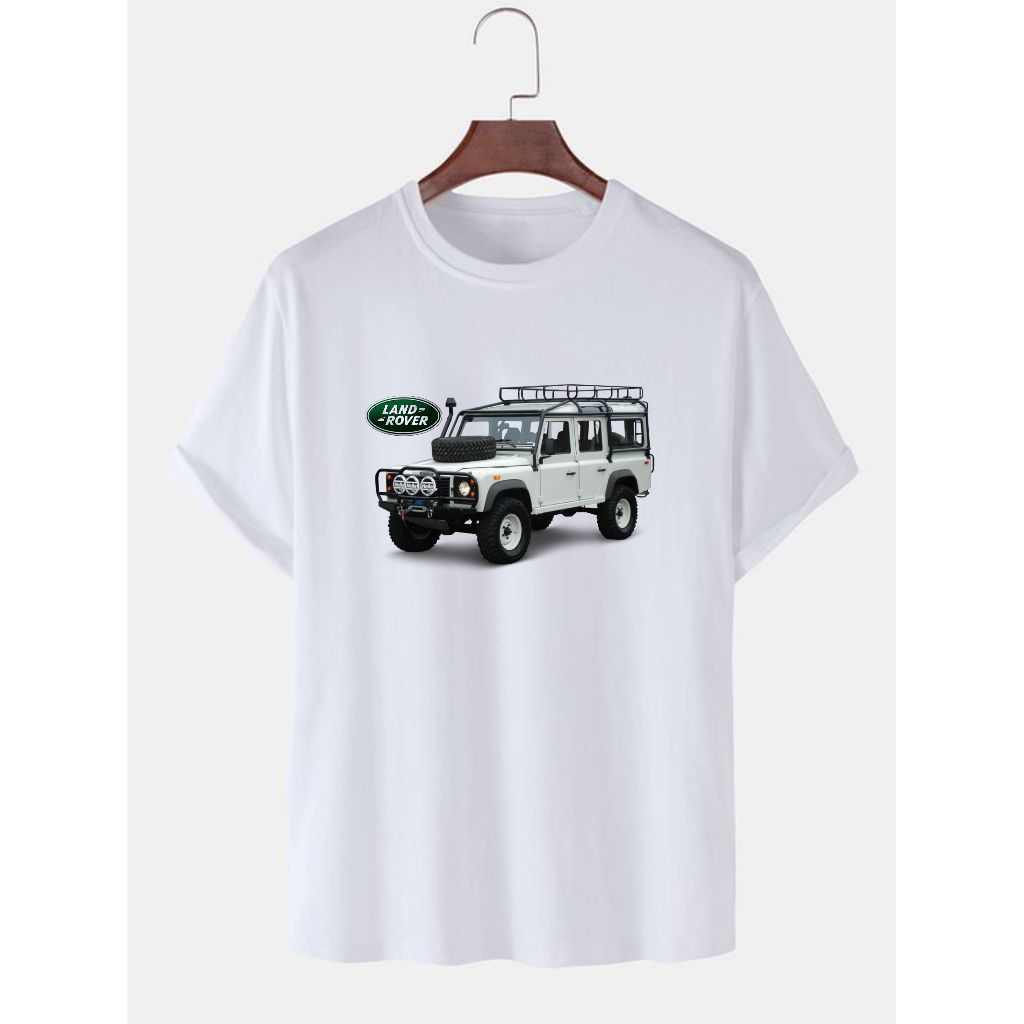 Kaos Dewasa Mobil Land Rover Defender Jeep Offroad Kaos Otomotif Kaos 4x4 4wd Baju Jeep
