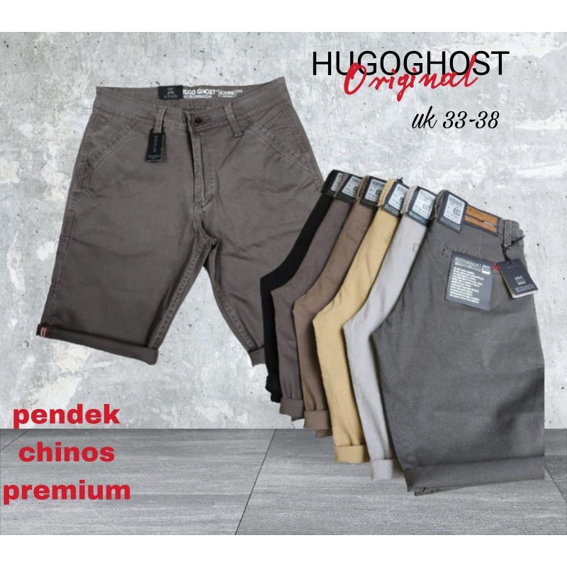 CELANA PENDEK PRIA KATUN CINOS HUGOGHOST ORIGINAL PREMIUM