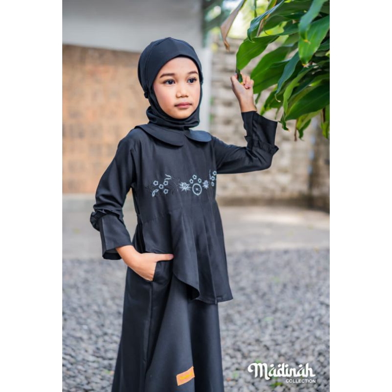 Busana muslim anak @gamis anak hitam