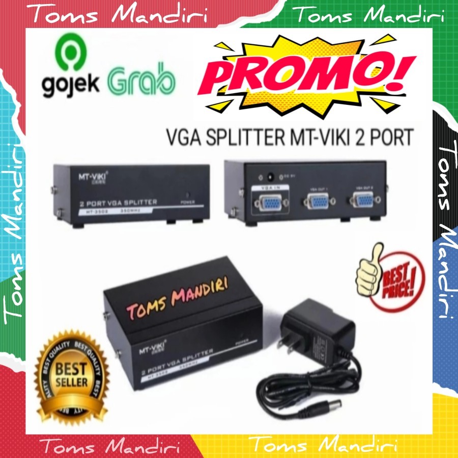 MT-VIKI VGA Splitter 350MHz 2 Port /vga spliter 2 port 350mhz