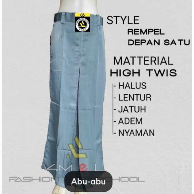 ROK SPAN REMPEL SATU DEPAN SERAGAM SEKOLAH