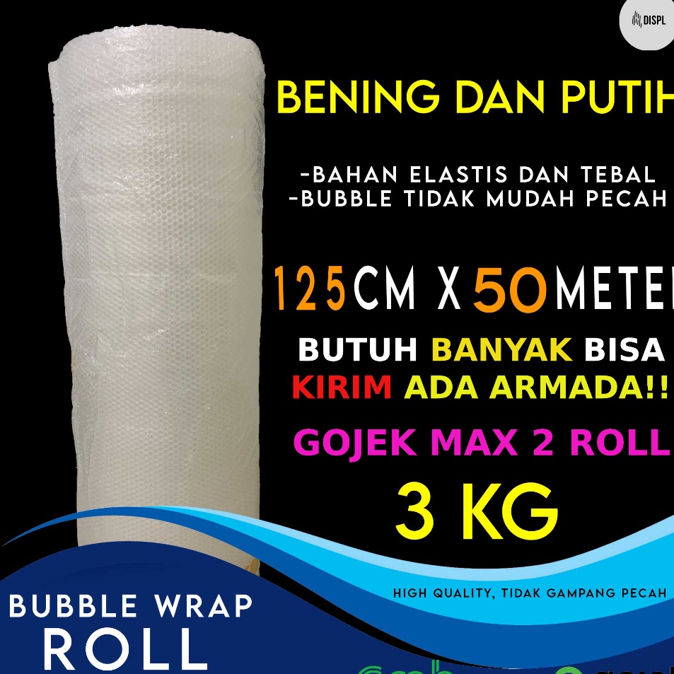 

Super Untung Bubble Wrap 125cm x 5m GRADE A