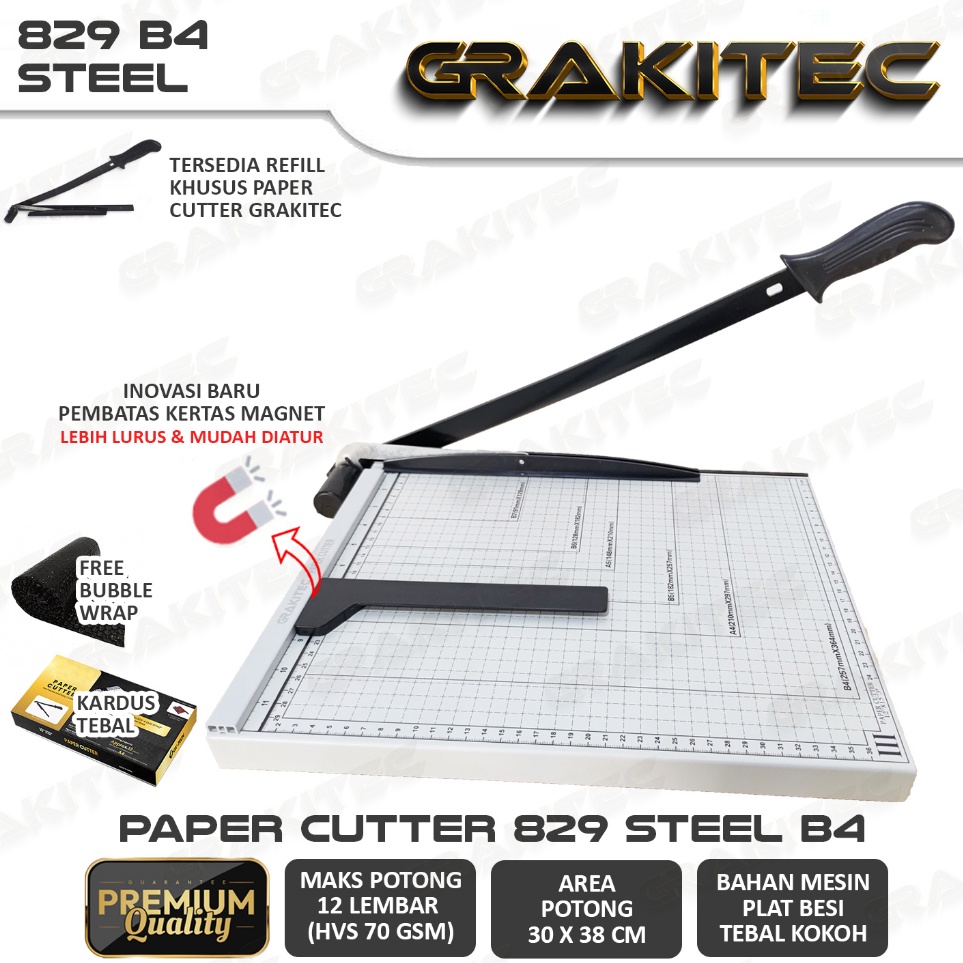 

Ready Siap Kirim Paper Cutter B4 Lebih Besar Dari F4 Alat Potong Kertas Pemotong Kertas Alat Potong Mesin Pemotong Kertas HVS Sticker Dos PVC ID Card Yellow Board Art Paper Vinyl Bontax Camel Kertas Foto A5 A4 F4 B4