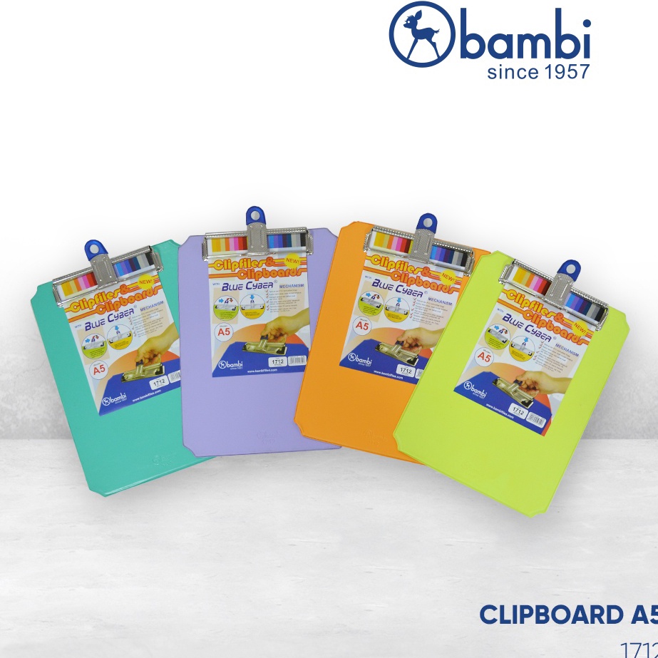 

Langsung Miliki Bambi Papan Jalan A5 Papan Ujian Include Clip File Holder Clipboard kode 1712