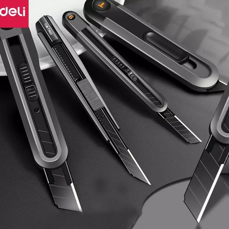 

Ready Berkualitas Deli cutter pisau baja hitam SK2 SK5