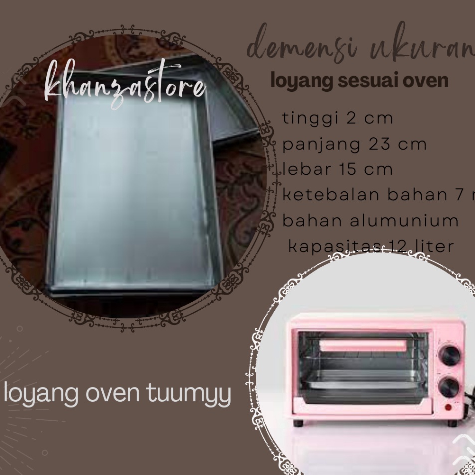 loyang oven listrik 12 liter tuumyy mini bahan tebal kwaliltas terbaik