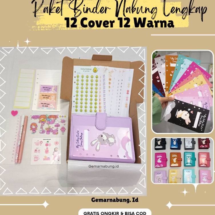 

Stok baru Paket Binder keuangan Lengkap A6 Paket Binder keuangan menabung lengkap Binder sinking fund Binder A6