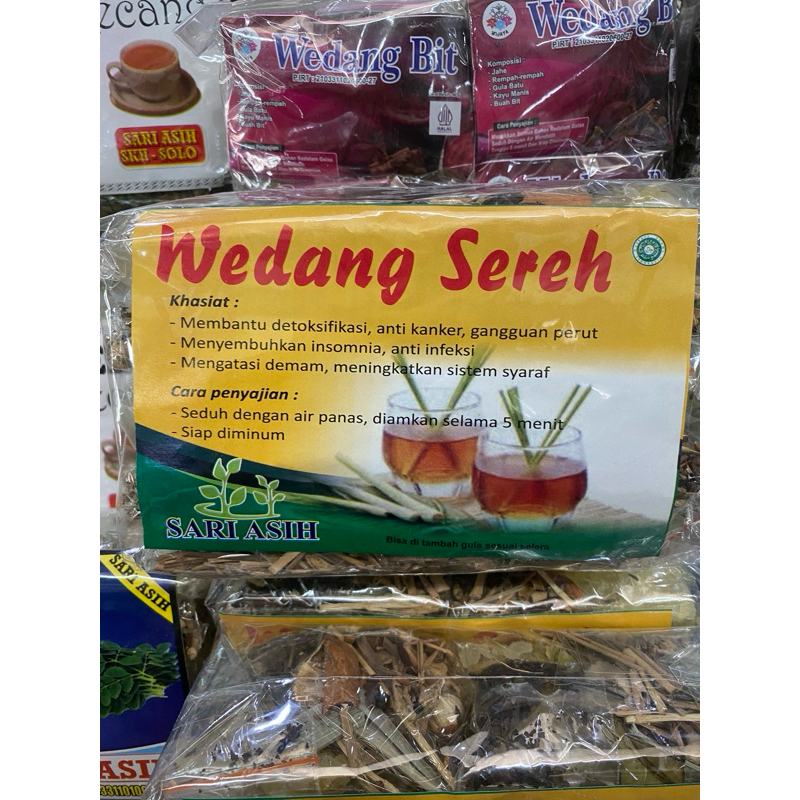 

Wedang Sereh Sari Asih Original Khas Solo (1 Pack isi 10 bks)