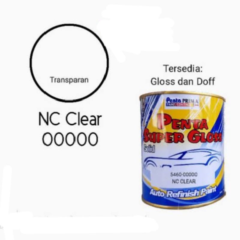 Pernis Clear Cat Penta Super Gloss Transparan Cat Sepeda Motor Mobil