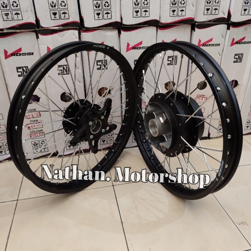 VELG CB150R NEW CBR150R RING 17 SEPASANG MERK ROSSI ORIGINAL - VELG PELEK CB150R NEW CBR150R