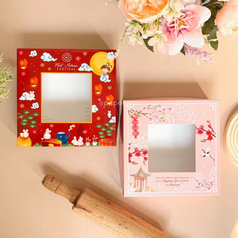 

Dus Box Packaging Kotak Kue Bulan Mooncake 18 x 18 x 5 cm
