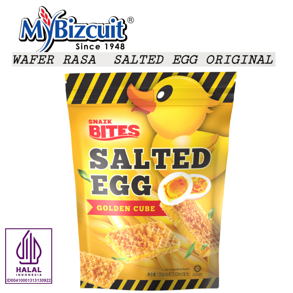 

Snack Bites Salted Egg ~ Wafer Rasa Telur Asin