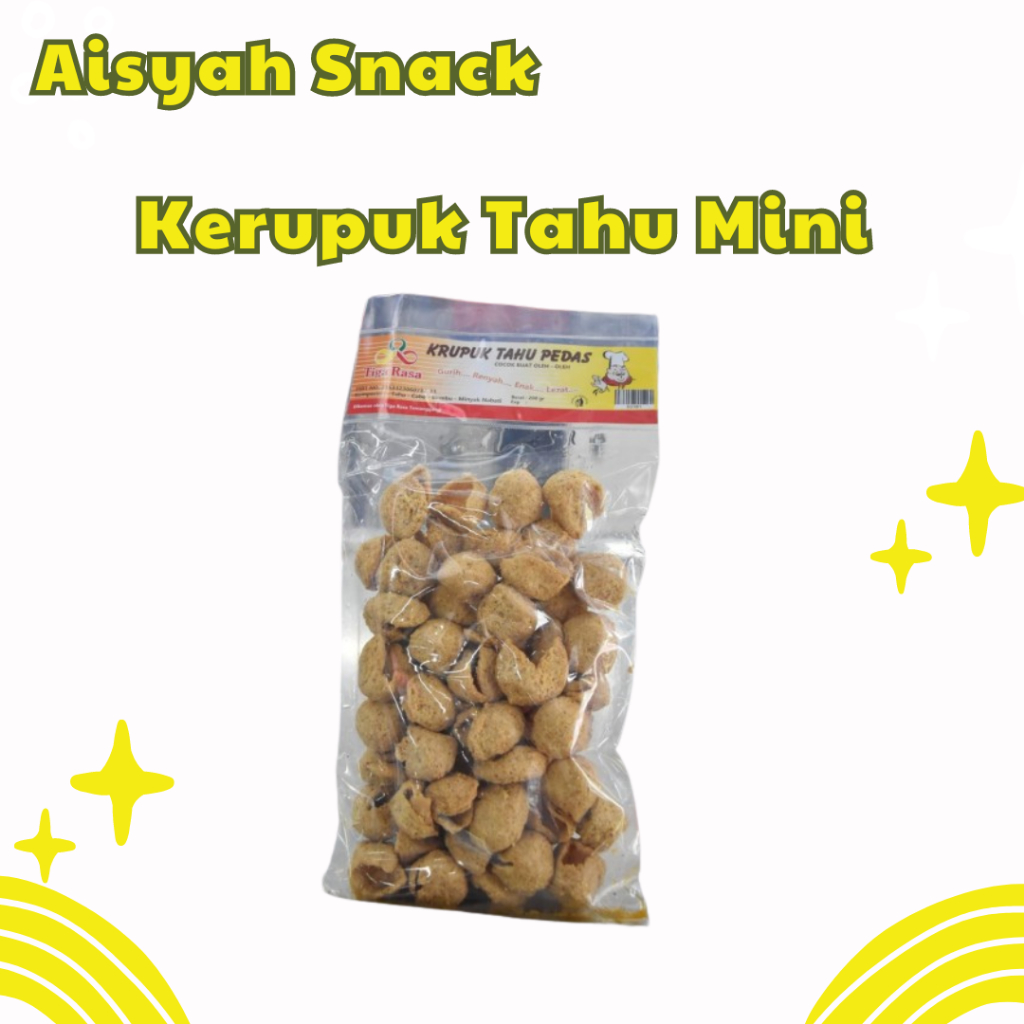 

Kerupuk Tahu Mini "Tiga Rasa" (Pedas)