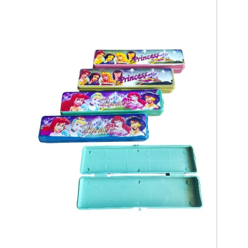 

tempat/kotak pensil/tepak/pencil case plastik mini princess BR