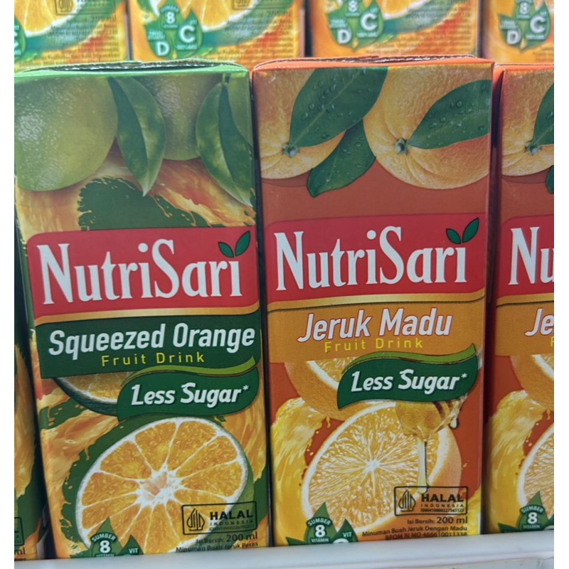 

NUTRISARI minuman 200ml Less Sugar