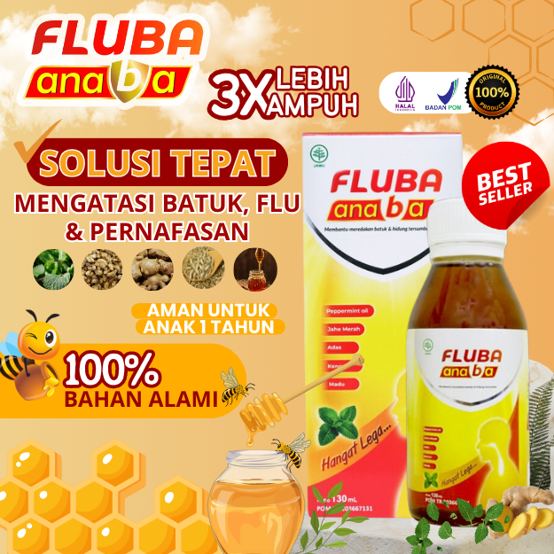 

FLUBA ANABA 130ml Ampuh Atasi Masalah Tenggorokan & Pernafasan - 1 Botol