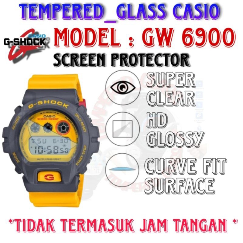 Anti gores Khusus Casio GW 6900 / DW 6900 Tempered Glass gw6900 dw6900