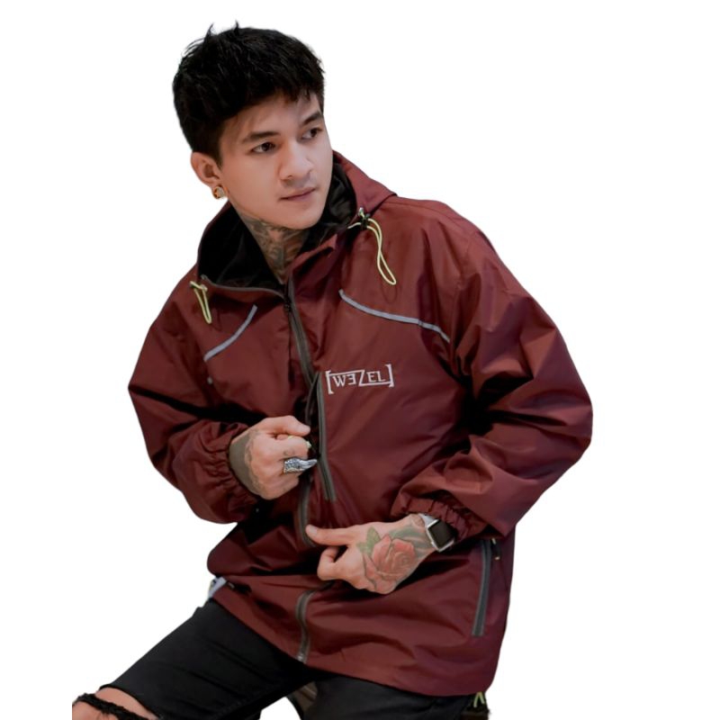 ￼￼￼￼￼￼￼￼￼￼￼￼Unduh Semua GambarJaket Parasut Outdoor Unisex Original Wezel Apparel
